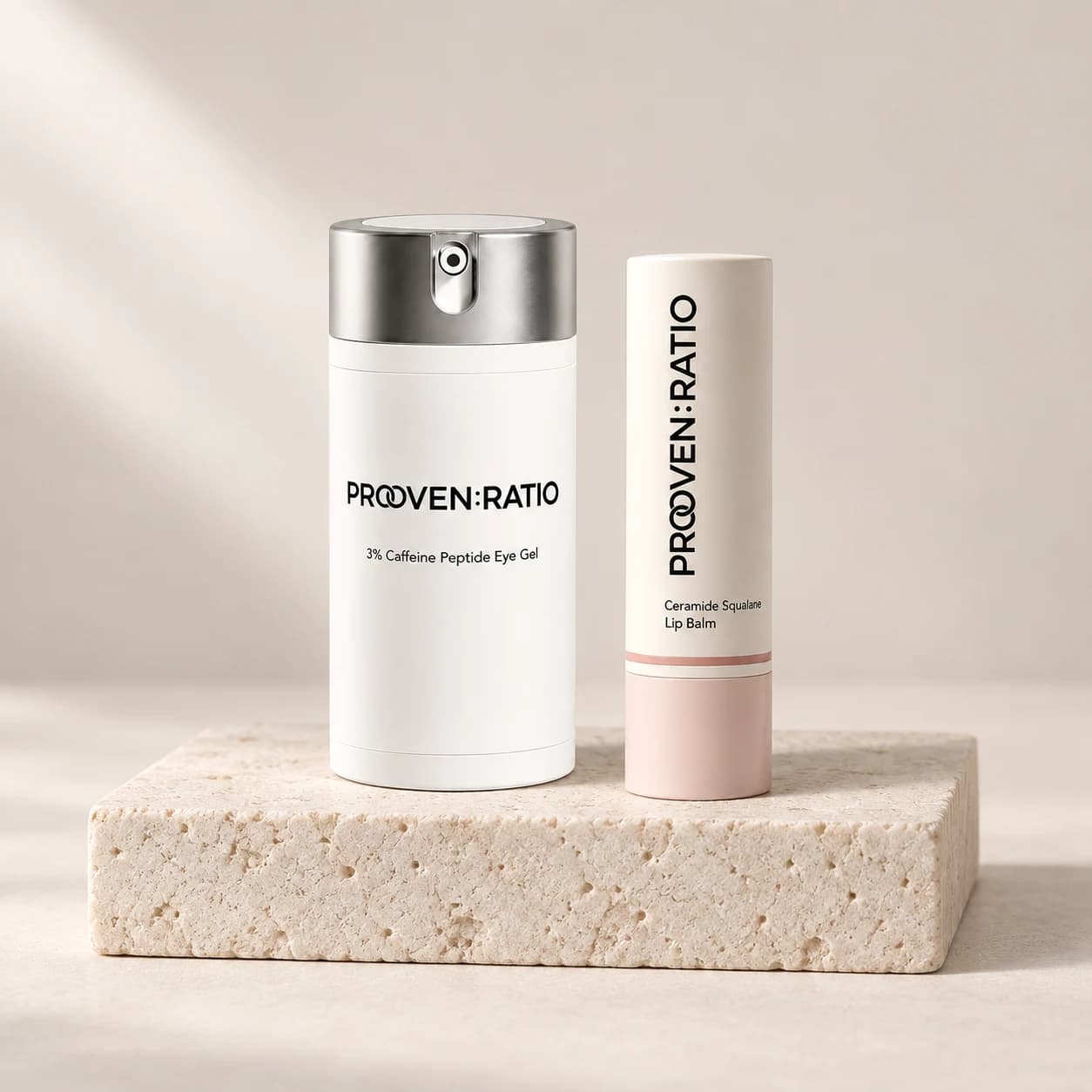 Eye & Lip Essentials: Caffeine-Peptide Under Eye Gel and Ceramide Lip Repair